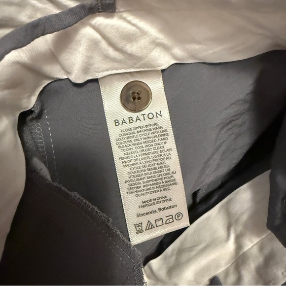 Aritzia Babaton Grey Gray High Waisted Rise Wide Leg Pleated Pants w/ Belt Loops - Picture 15 of 16